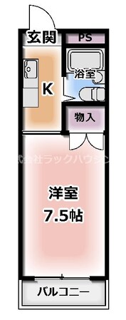 トップス祝ハイツの物件間取画像